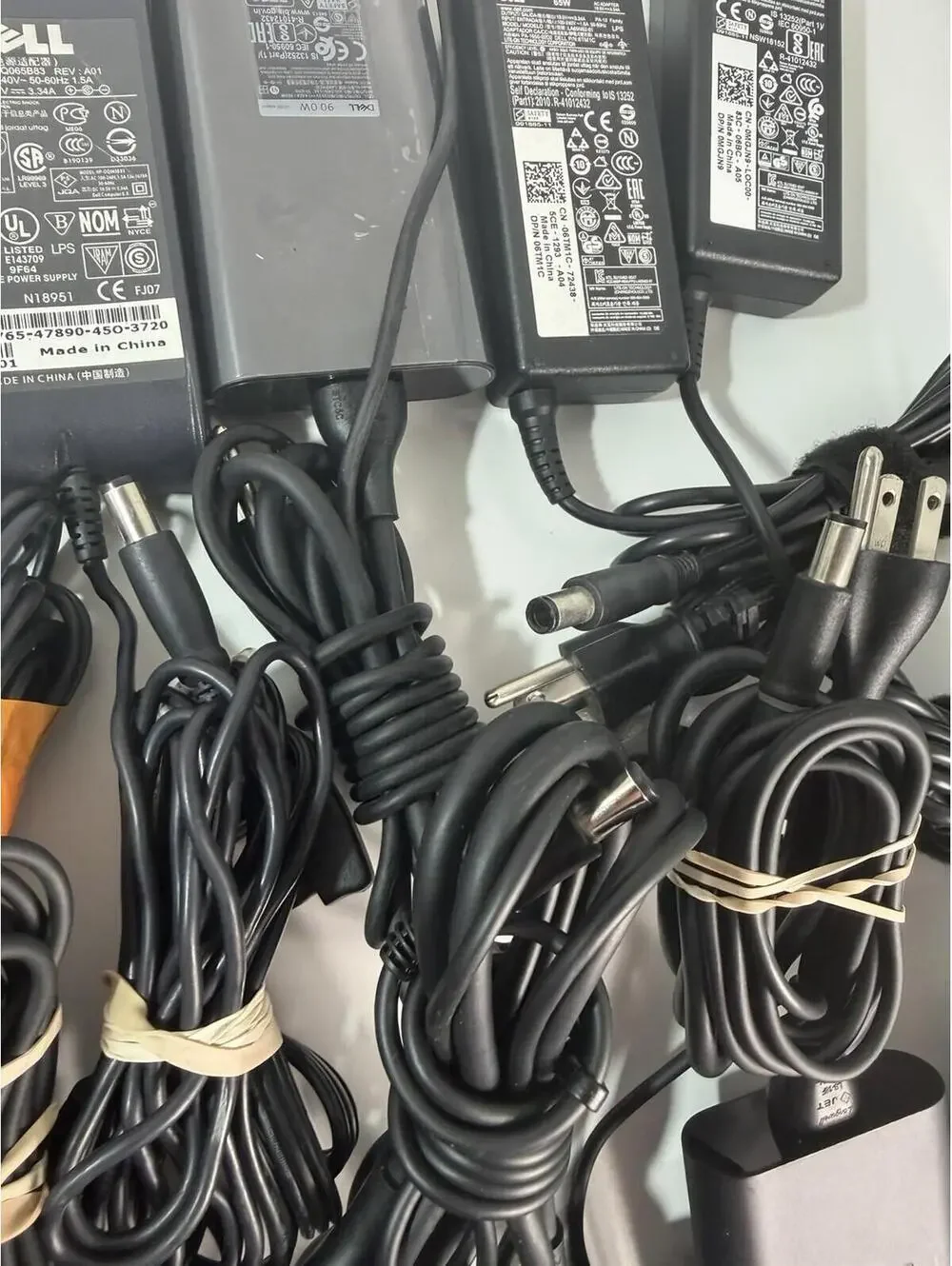 Lot of 21 Dell Laptop AC Adapters Power Supplies Mixed 45W 65W 90W 130W OEM